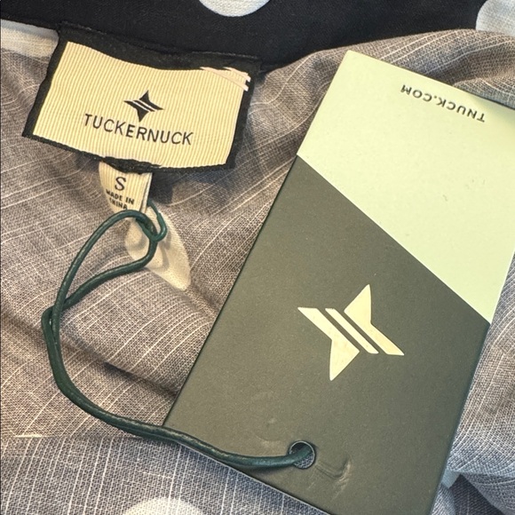 Tuckernuck Juliana Polka Dot Tie Front Blouse NWT Black White Size S - Picture 10 of 10